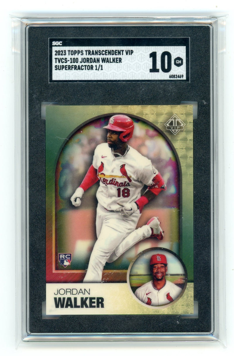 Jordan Walker 2023 Topps Transcendent VIP Superfractor 