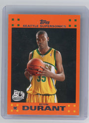 Kevin Durant 2007 Topps Orange Parallel RC