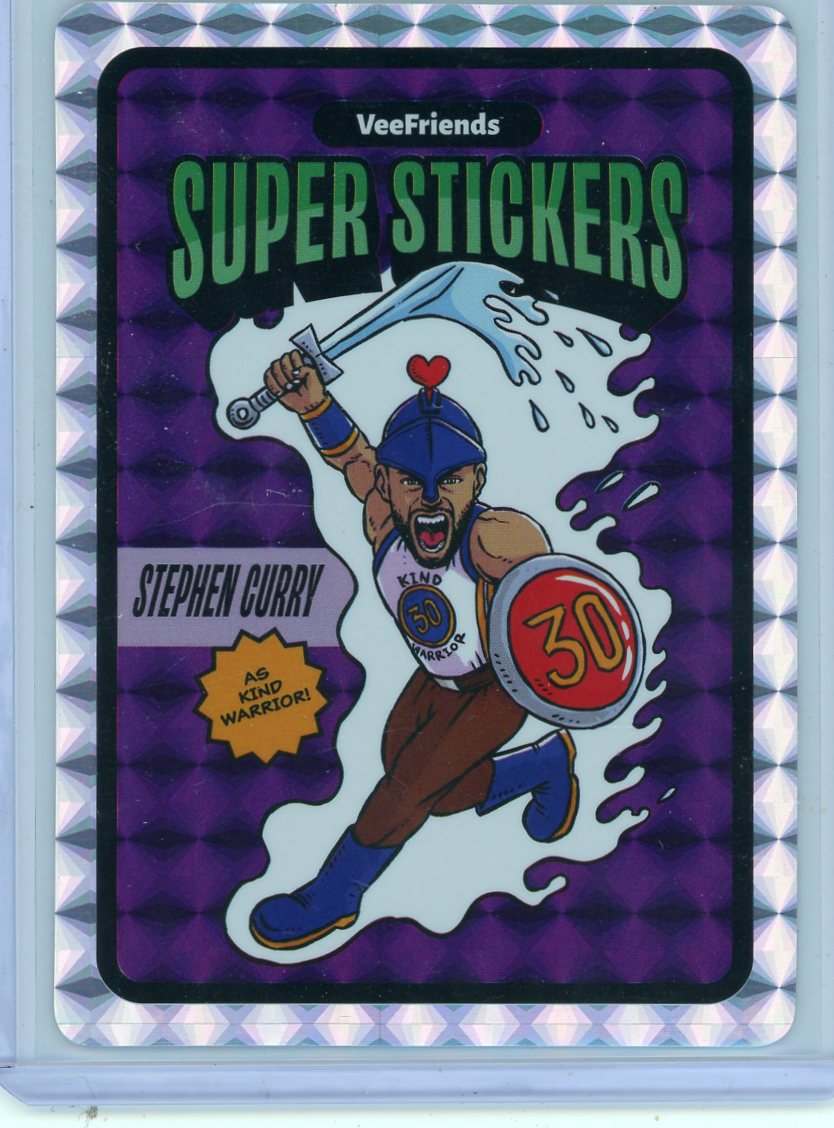 2025 Veefriends Manga Super Stickers Kind Warrior Stephen Curry Purple SSP
