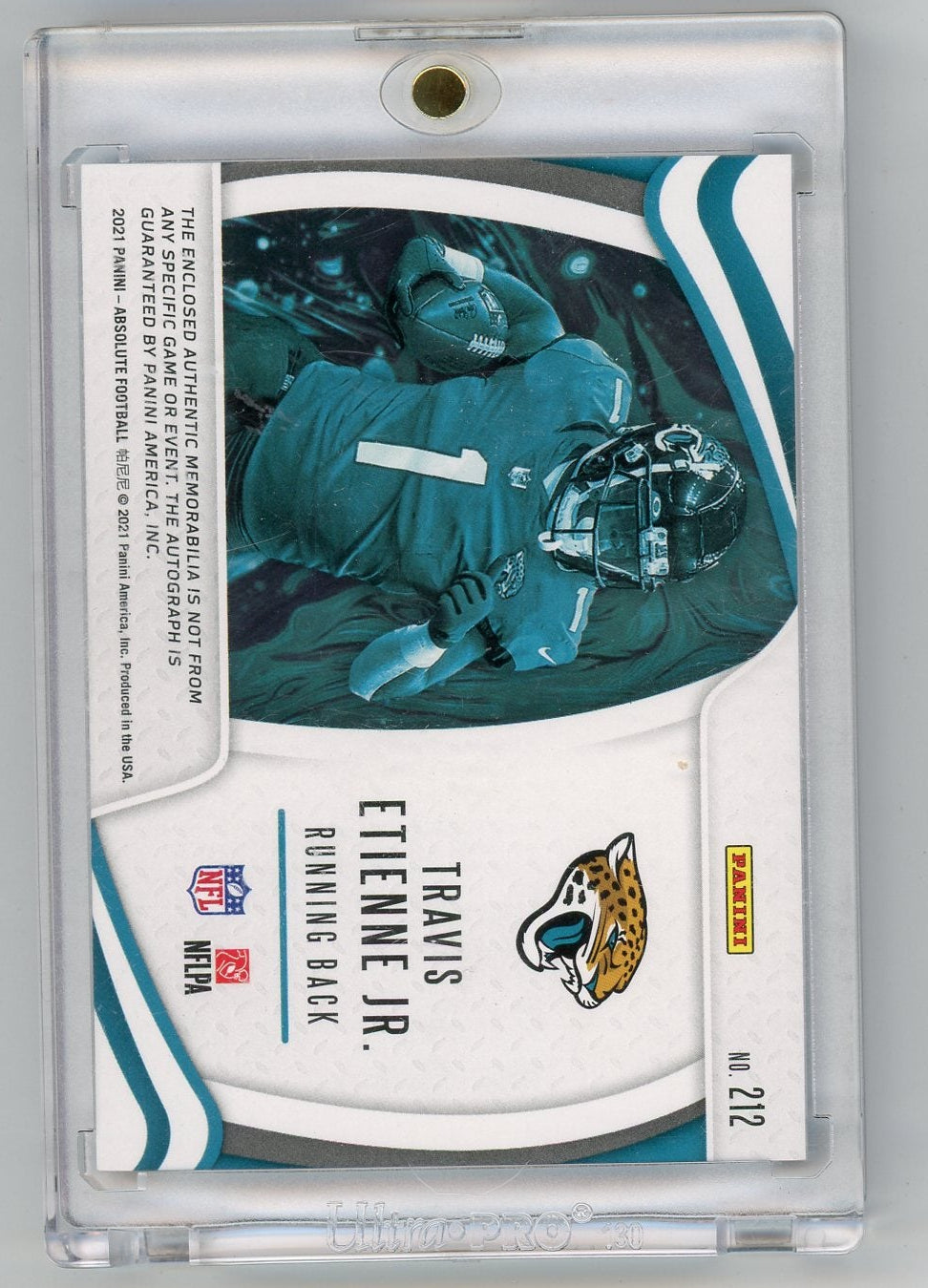 Travis Etienne Jr. 2021 Panini Absolute Rookie Premier RPA #'d 45/99