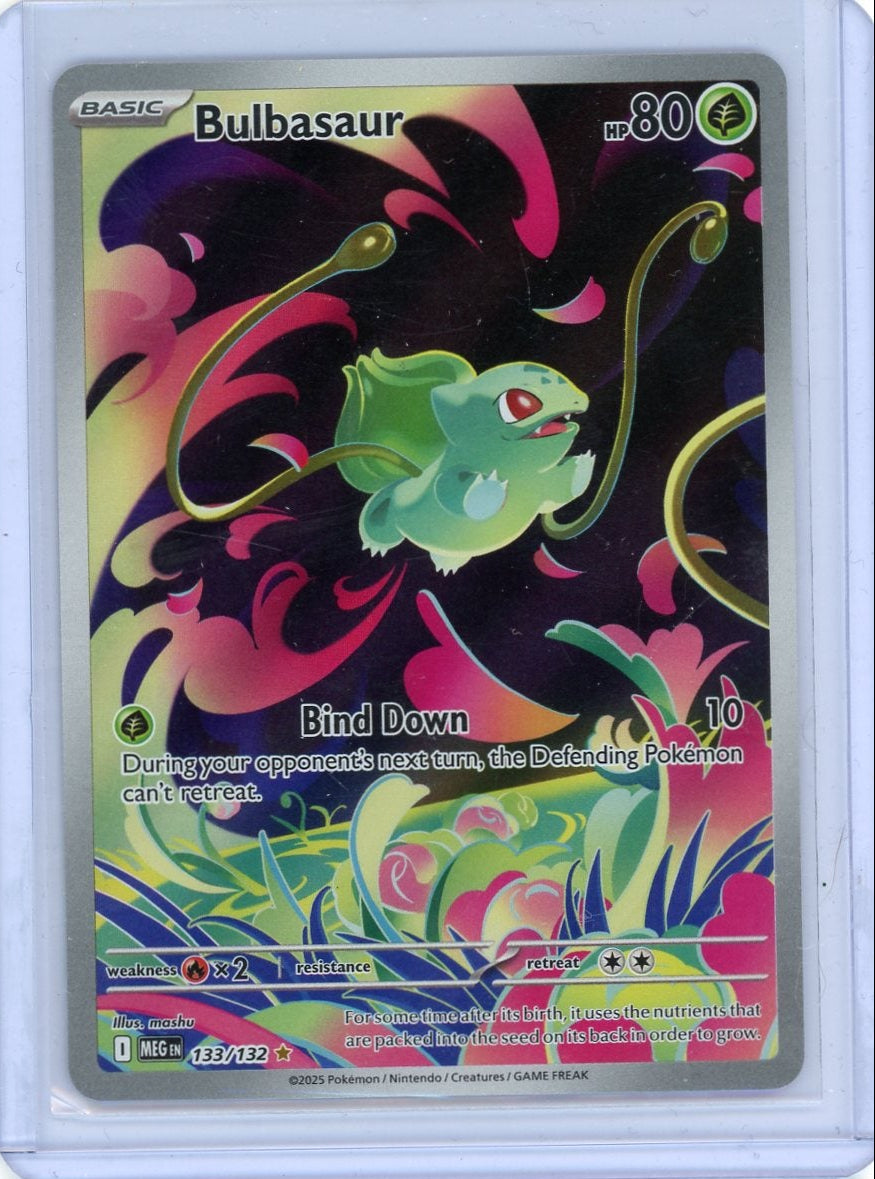 Bulbasaur Pokémon Mega Evolution Illustration Rare #133/132