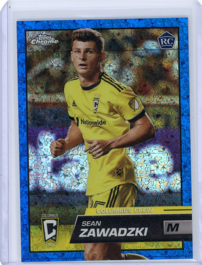 Sean Zawadzki 2023 Topps Chrome MLS blue mini diamond refractor rookie card #'d 186/199