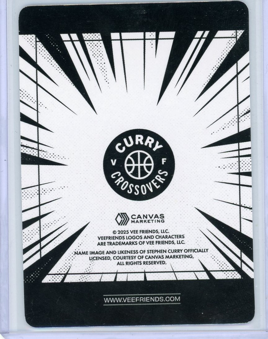 2025 Veefriends Manga Super Stickers Kind Warrior Stephen Curry Purple SSP