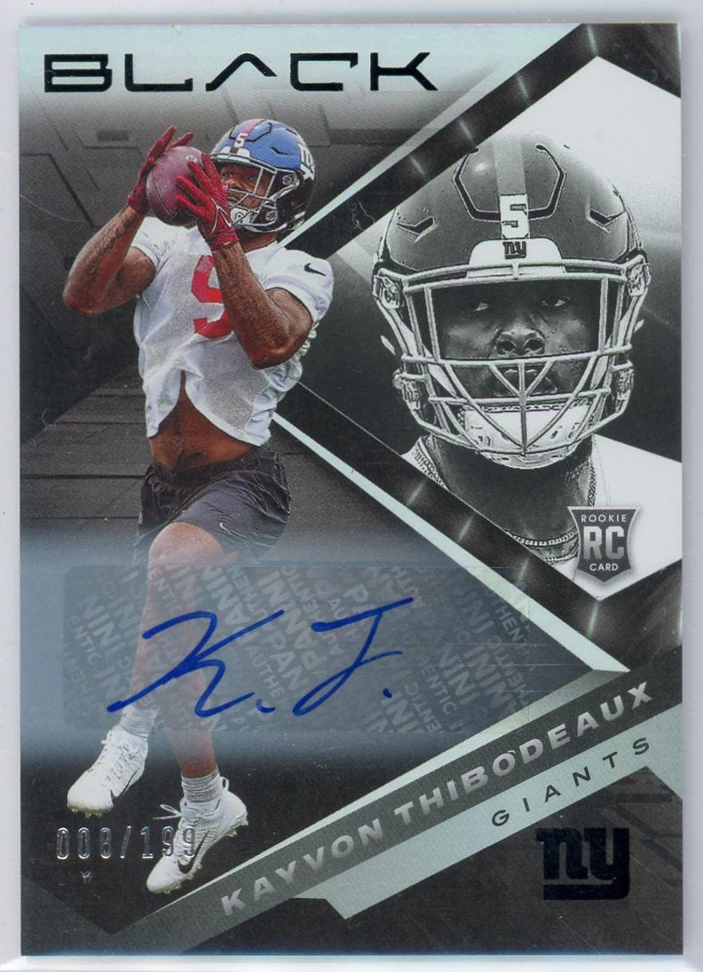 Kayvon Thibodeaux 2022 Panini Black autograph #'d 008/199