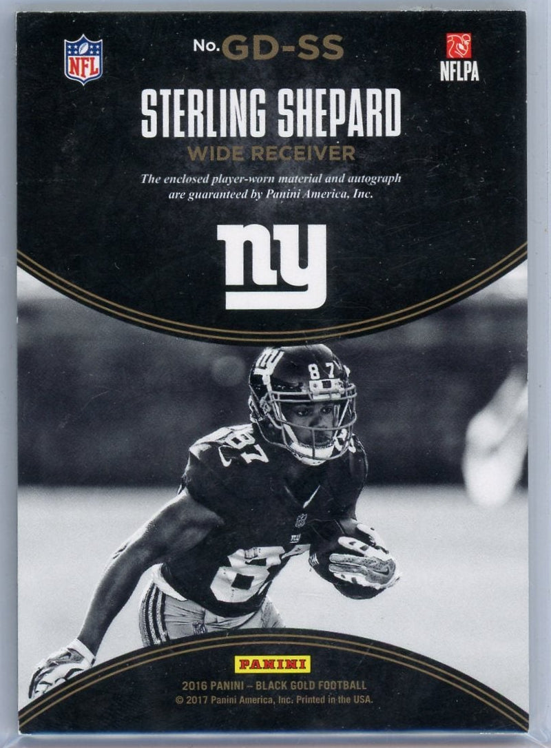 Sterling Shepard 2016 Panini Black Gold Grand Debut autograph #'d 08/99