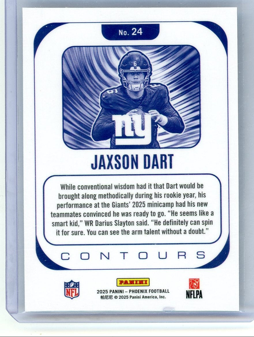 Jaxson Dart 2025 Panini Phoenix Contours Rookie