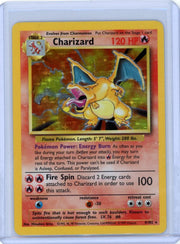 Charizard Pokémon Base Set Unlimited Holo #4/102 MP