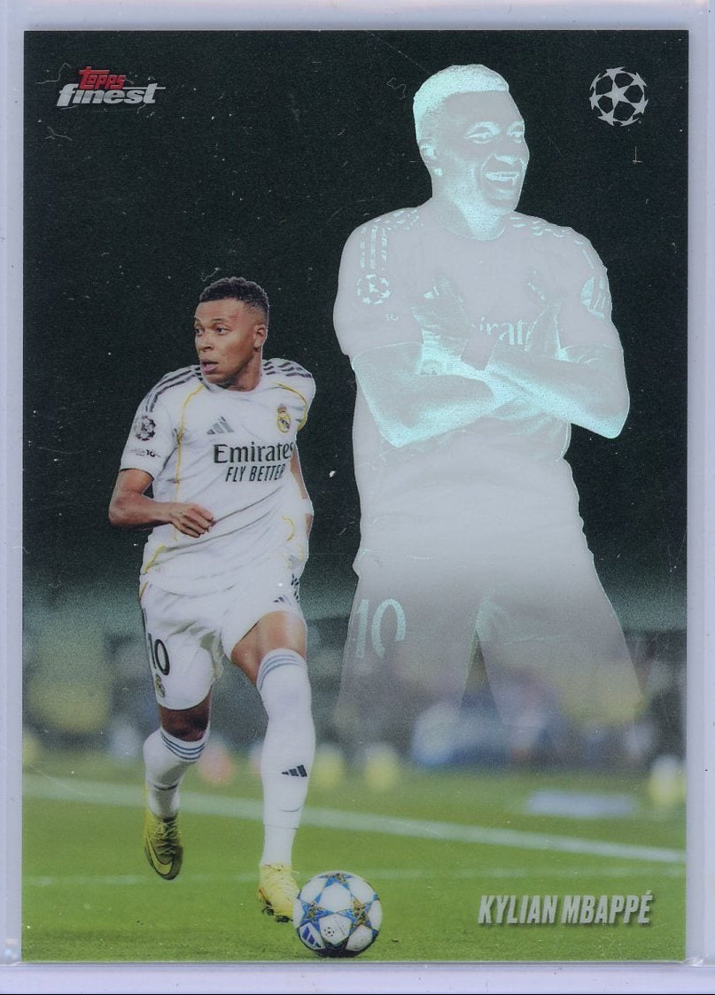 Kylian Mbappe 2025-26 Topps Finest UEFA Shadow Play