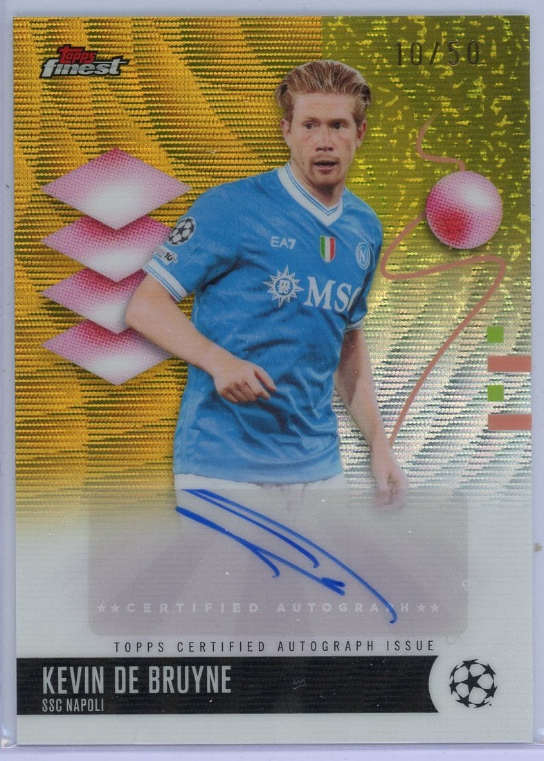 Kevin De Bruyne Topps Finest #BA-KD #'d 10/50