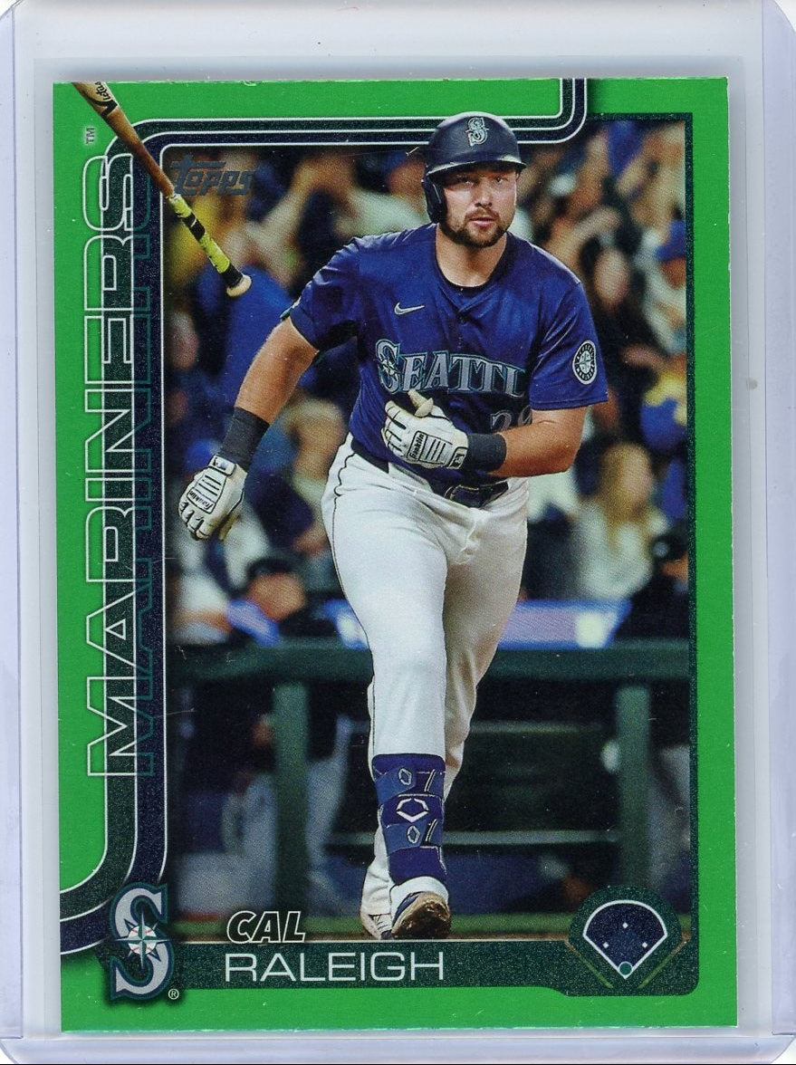 Cal Raleigh 2025 Topps Green Foil #'d 57/99