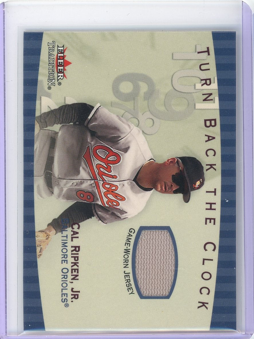 Cal Ripken Jr 2001 Fleer Tradition Turn Back the Clock Relic