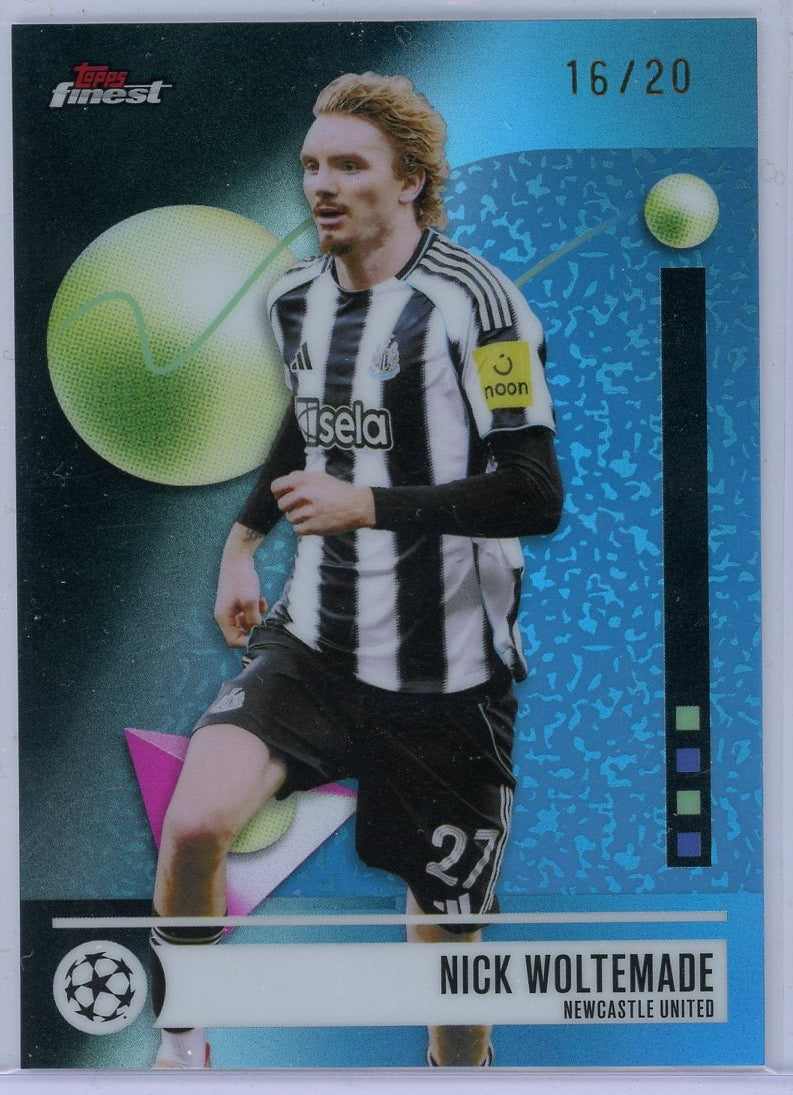 Nick Woltemade 2025-26 Topps Finest UEFA #'d 16/20