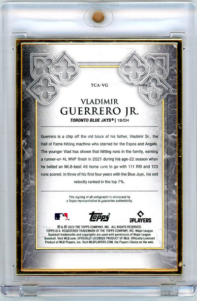 Vladimr Guerro Jr. 2023 Topps Transcendent Autograph #'d 01/20