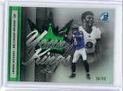 Lamar Jackson 2026 Bowman Chrome Football Young Kings Green Refractor #'d 56/99
