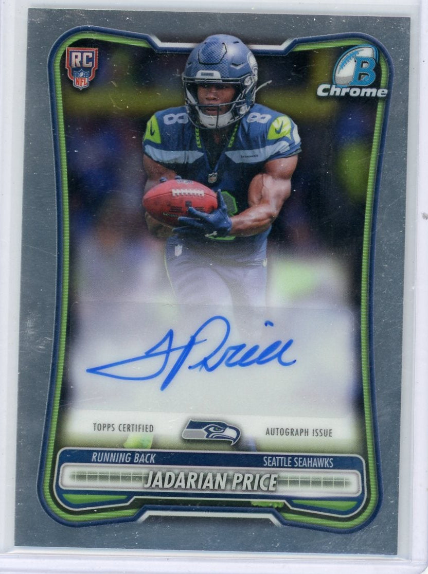Jadarian Price 2026 Bowman Chrome Football Rookie Autograph