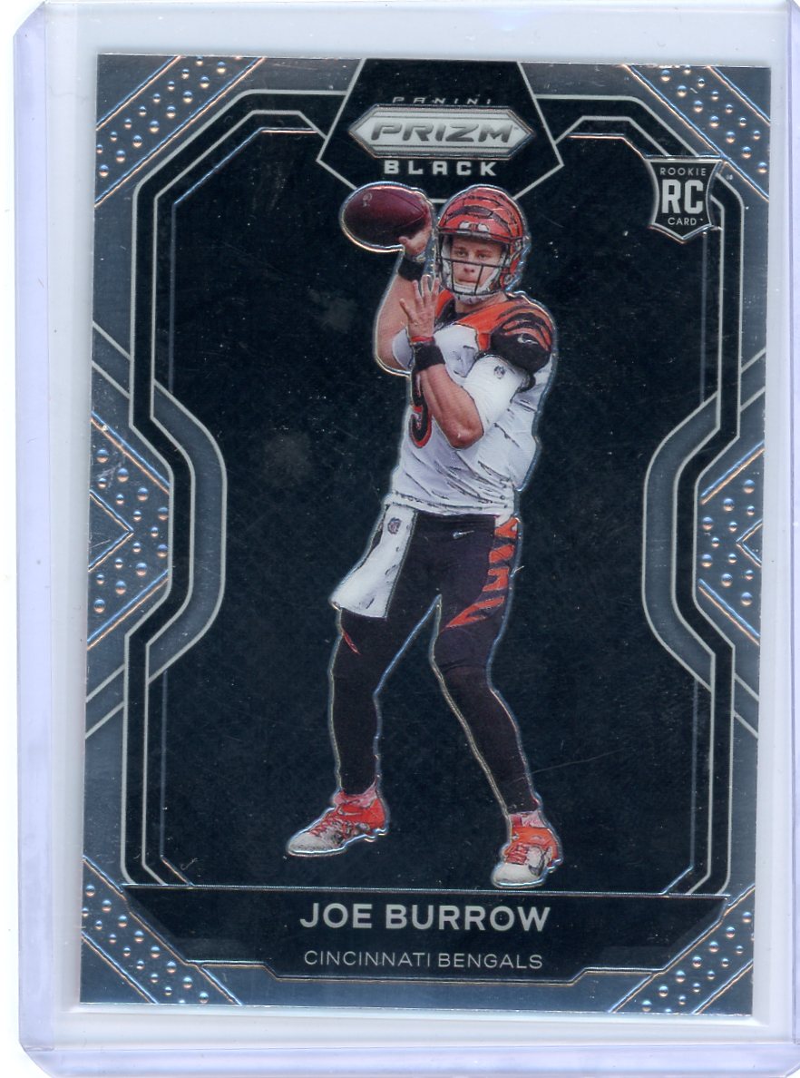 Joe Burrow 2020 Panini Chronicles Prizm Black rookie card