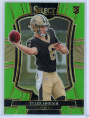 Tyler Shough 2025 Panini Select Neon Green Rookie #'d 10/49