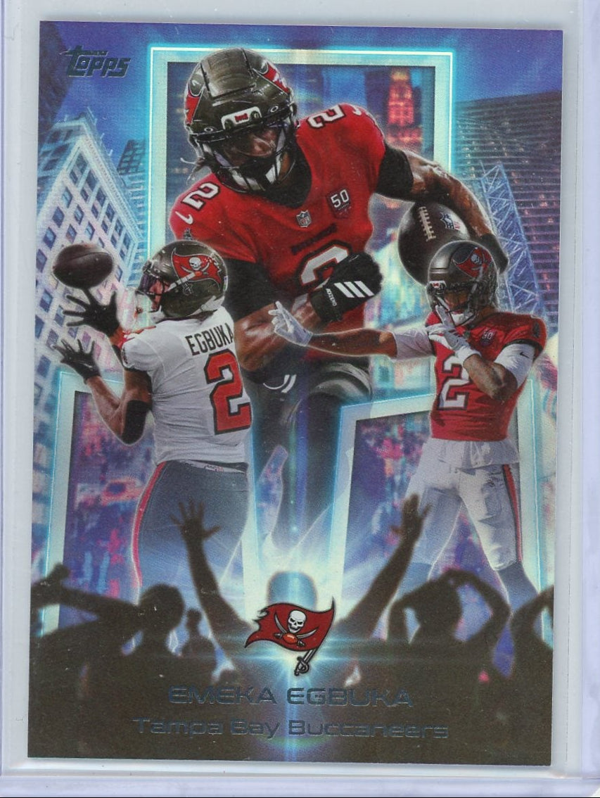 Emeka Egbuka 2026 Topps Flagship Football Billboard Material SSP