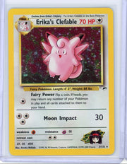 Erika's Clefable Pokémon Gym Heroes rare holo 3/132