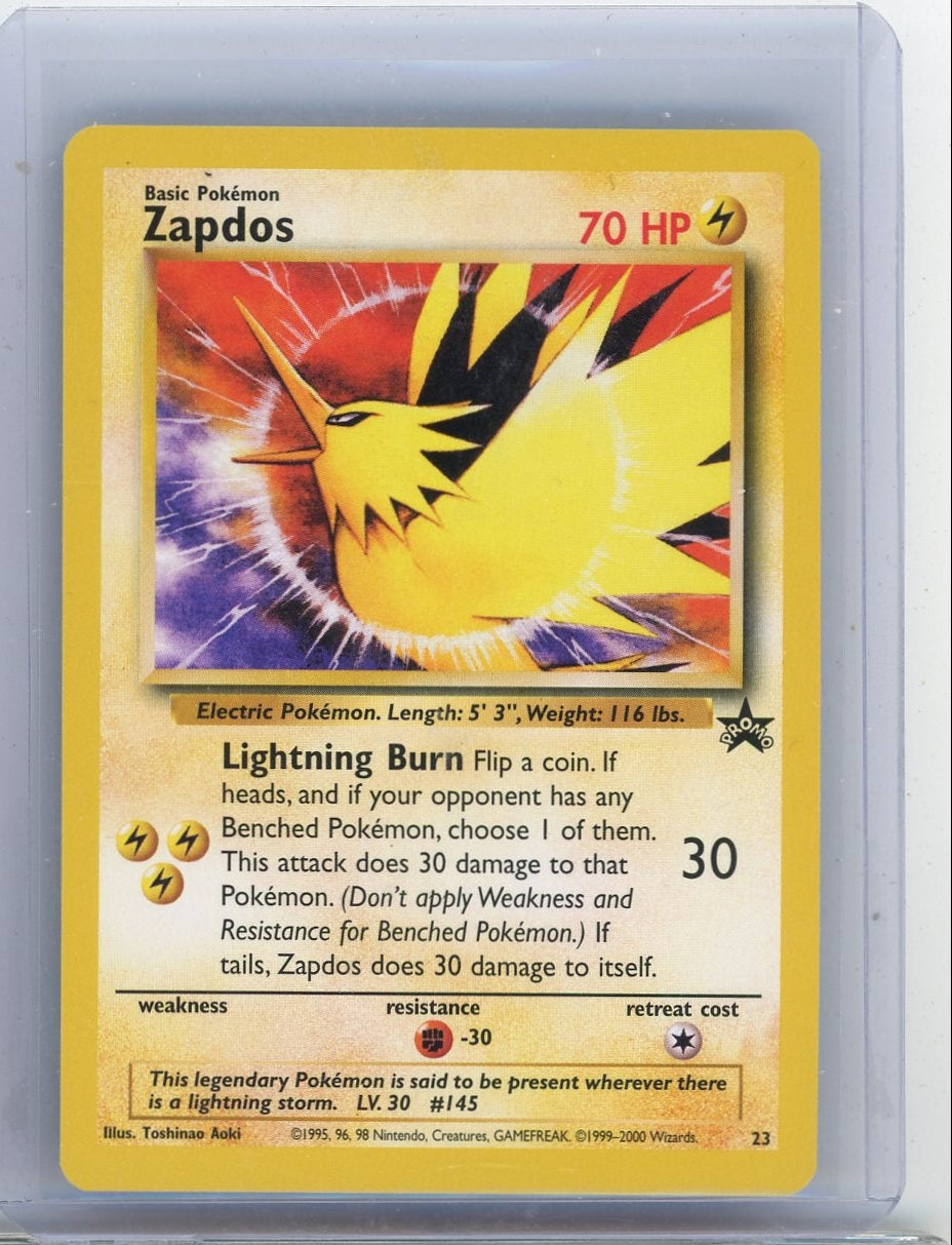 Zapdos Pokemon WoTC Promo (Aoki) #23 NM