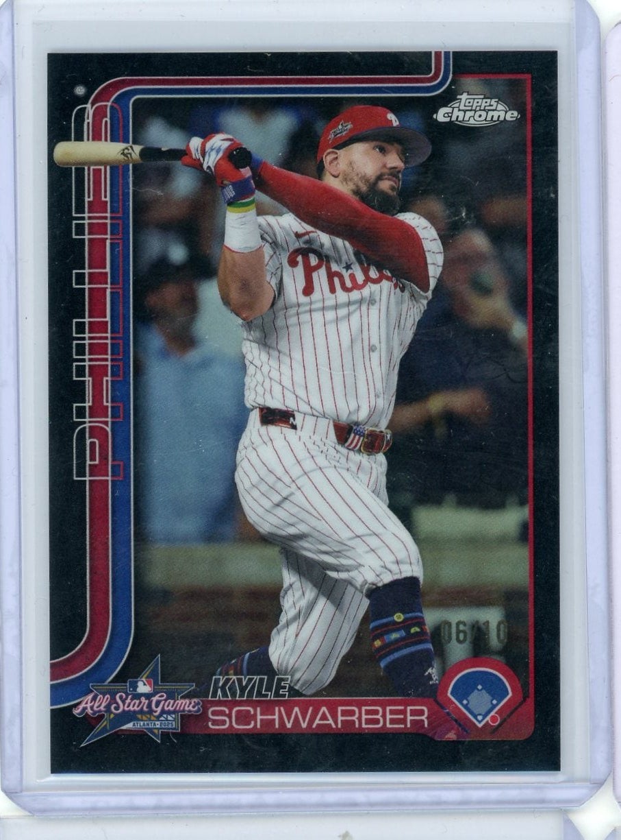 Kyle Schwarber 2025 Topps Chrome Update All-Star Game #'d 06/10