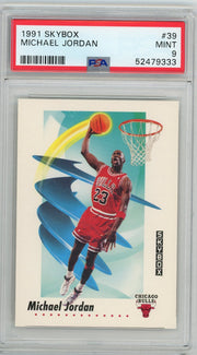 Michael Jordan 1991 SkyBox #39 PSA 9