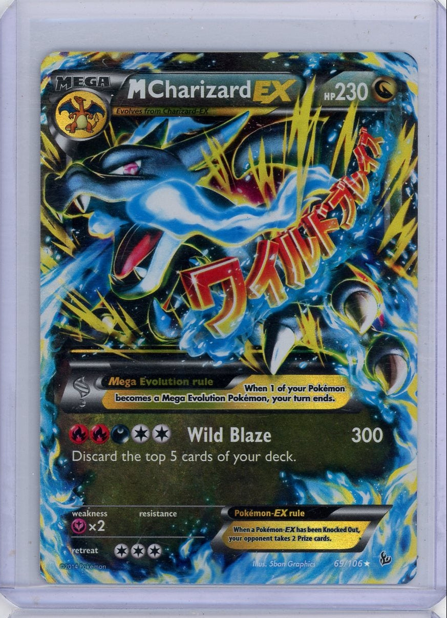 M Charizard EX 2014 Pokemon Flashfire #69/106 MP