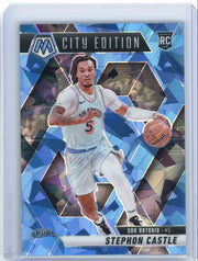 Stephon Castle 2024 Panini Mosaic City Edition Ice Rookie #'d 003/125