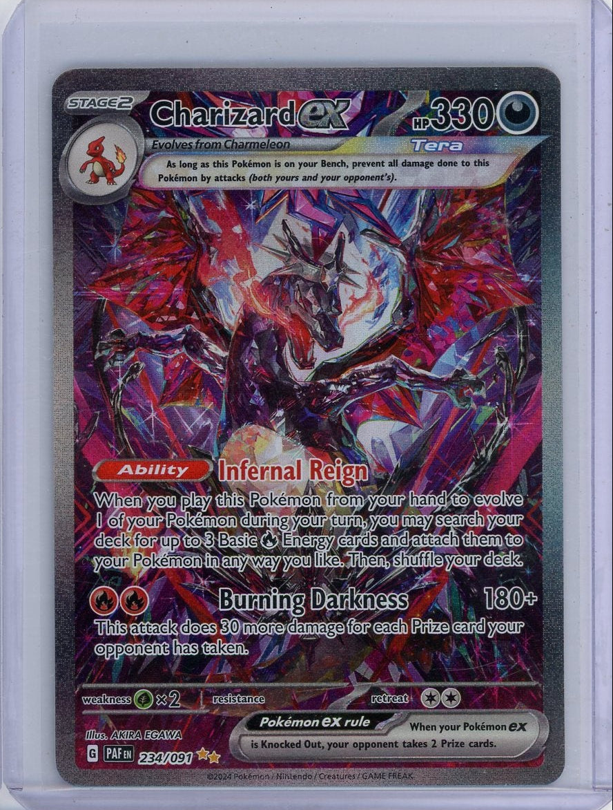 Charizard ex 2024 Pokemon Paldean Fates Special Illustration rare #234/091