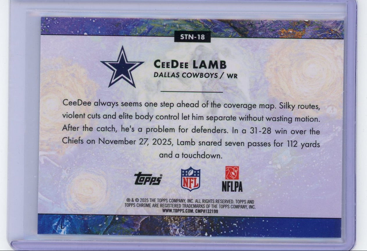 CeeDee Lamb 2025 Topps Chrome Cosmic Stars of the Night
