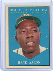 Hank Aaron 1961 Topps MVP #484