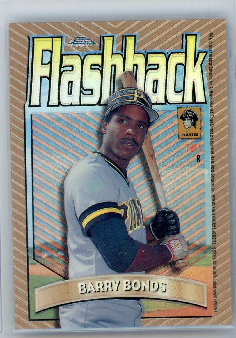 Barry Bonds 1998 Topps Chrome Flashback Refractor