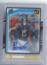 Rome Odunze 2024 Panini Donruss Clearly autograph rookie card #'d 02/20