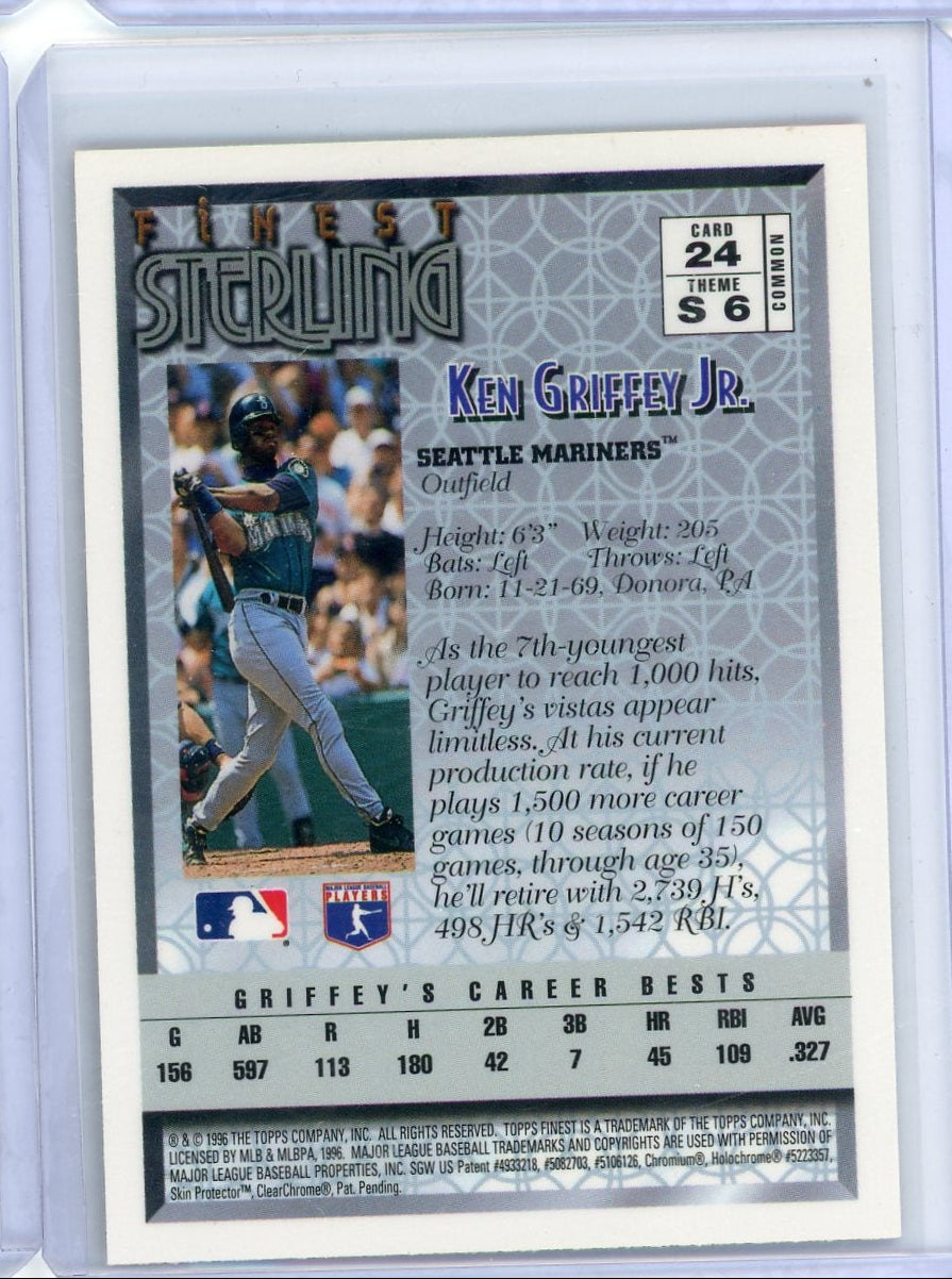 Ken Griffey Jr. 1996 Topps Finest Sterling