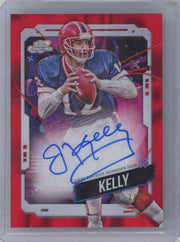 Jim Kelly 2024 Topps Chrome Cosmic autograph red flare refractor #'d 1/5