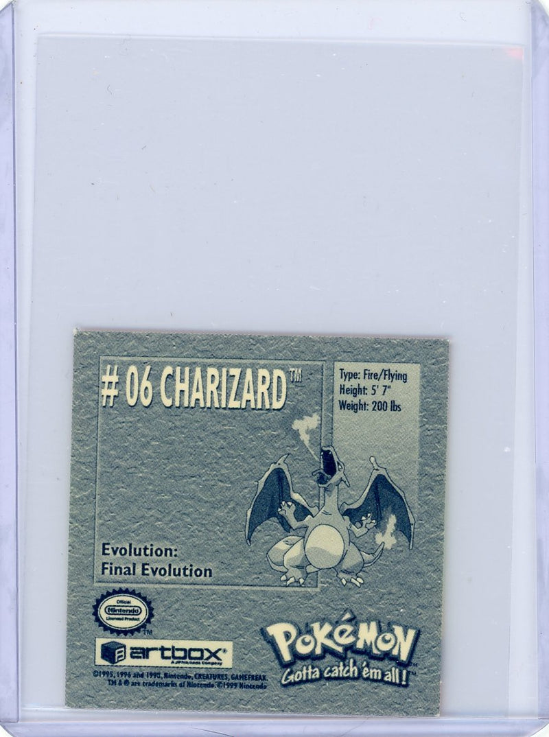 Charizard 1999 Pokémon Artbox sticker 