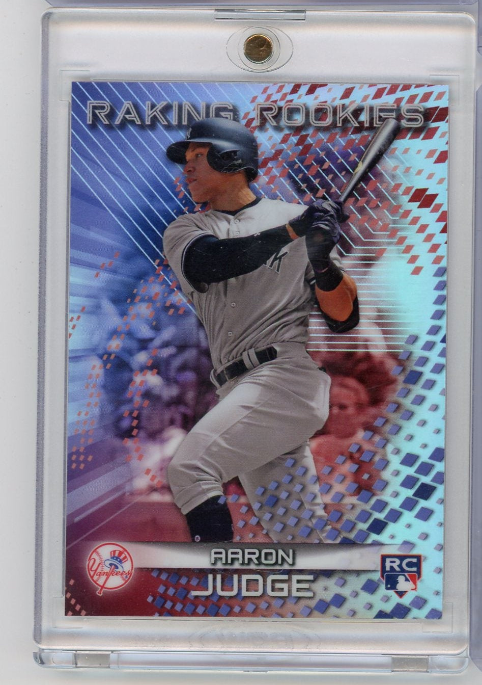 Aaron Judge 2017 Topps Chrome Raking Rookies refractor rookie card