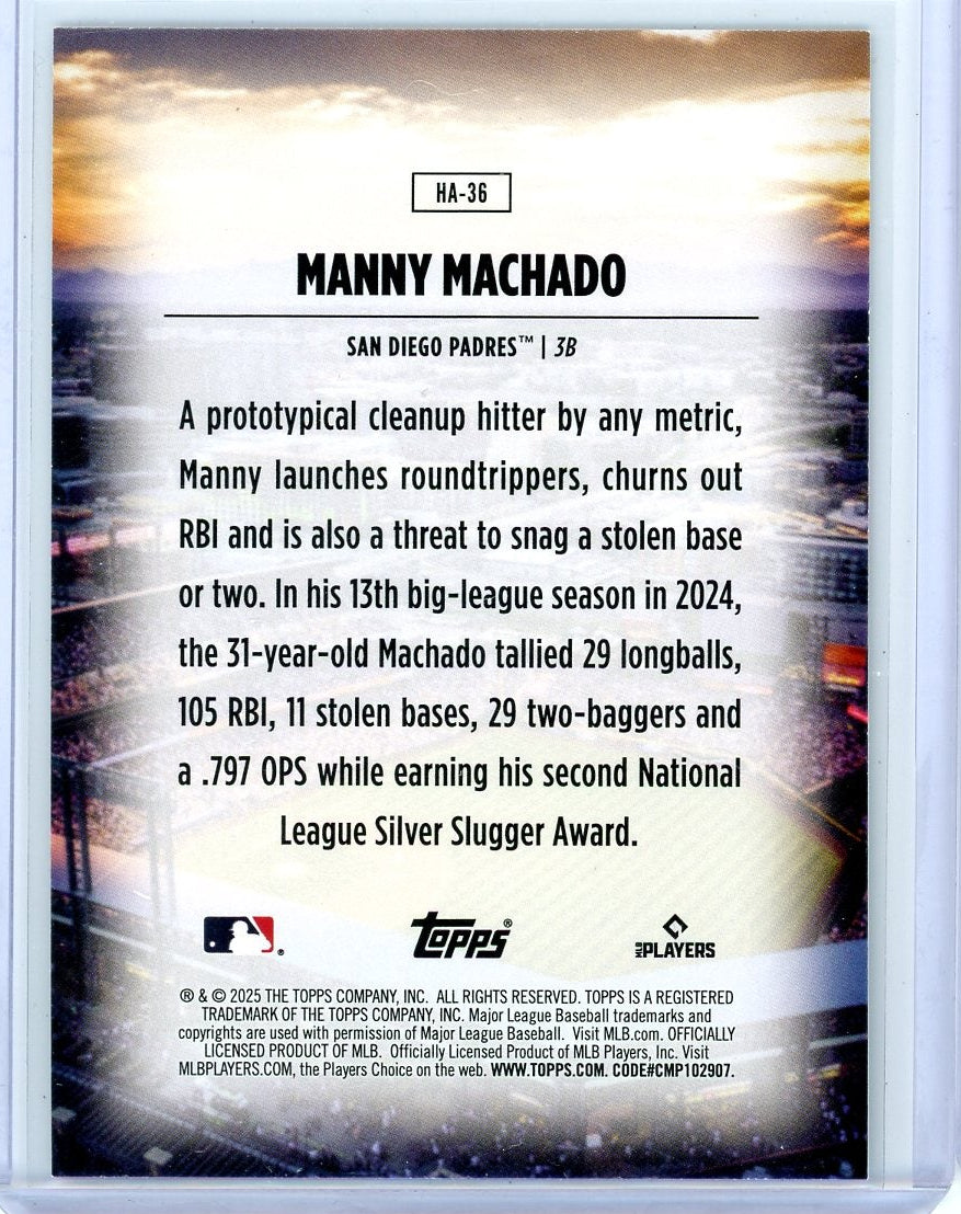 Manny Machado 2025 Topps Home Field Advantage SSP