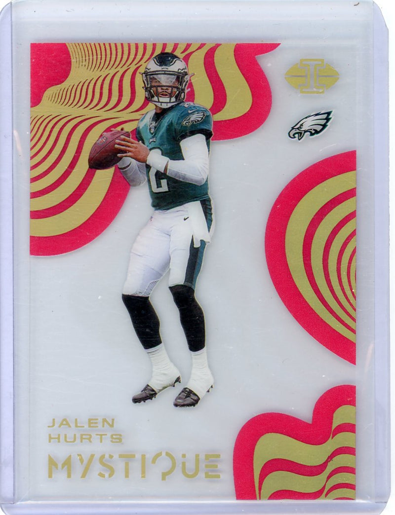 Jalen Hurts 2020 Panini Illusions Mystique pink rookie card 