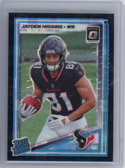 Jayden Higgins 2025 Panini Donruss Optic Black Pandora holo rookie card #'d 02/25