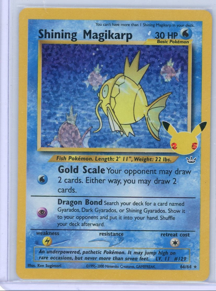 Shining Magikarp Pokémon Celebrations Classic Collection #66/64