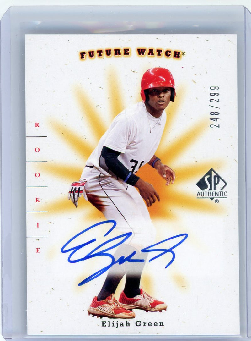 Elijah Green 2023 Upper Deck Goodwin Champions Future Watch autograph rookie card 