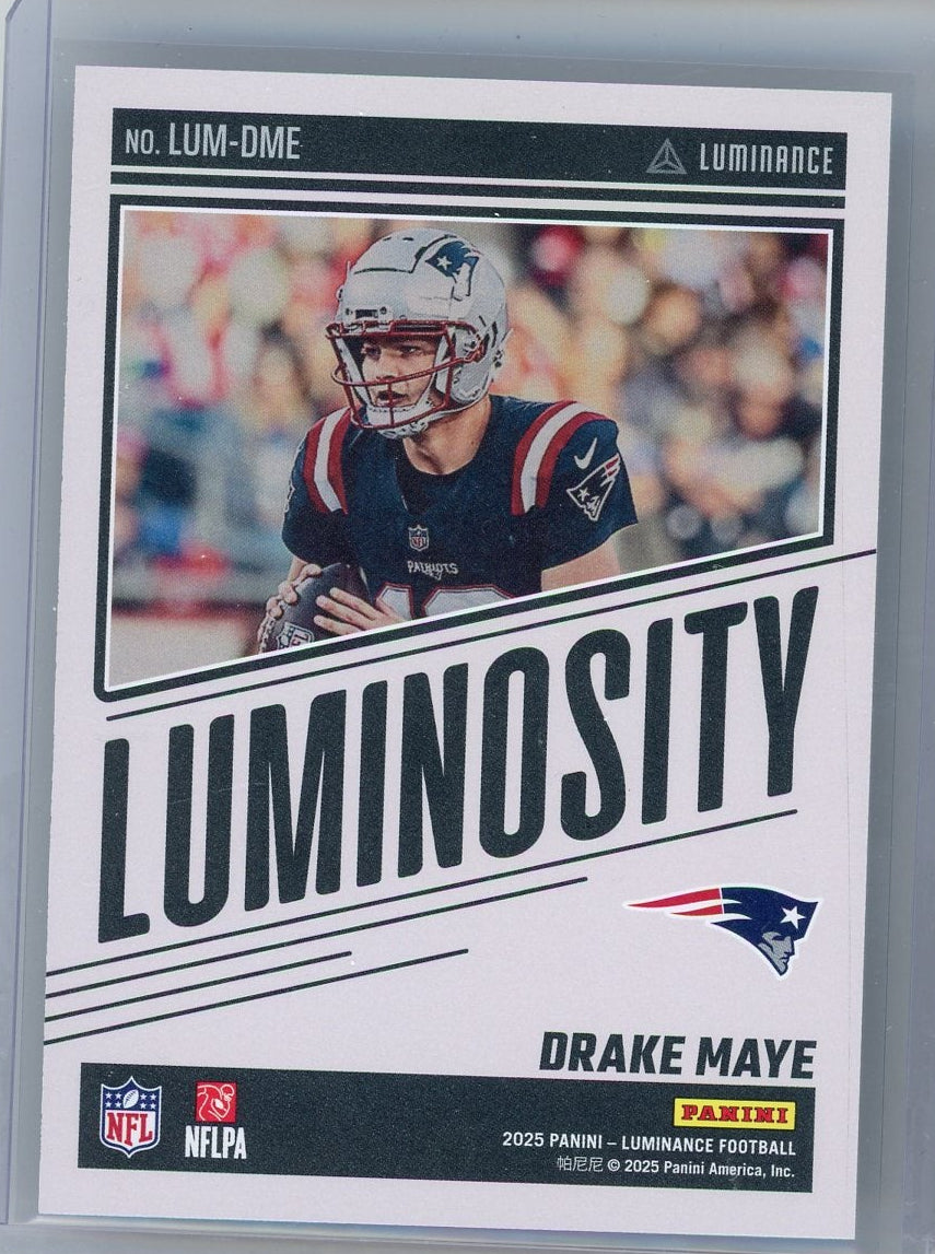 Drake Maye 2025 Panini Luminance Luminosity SSP