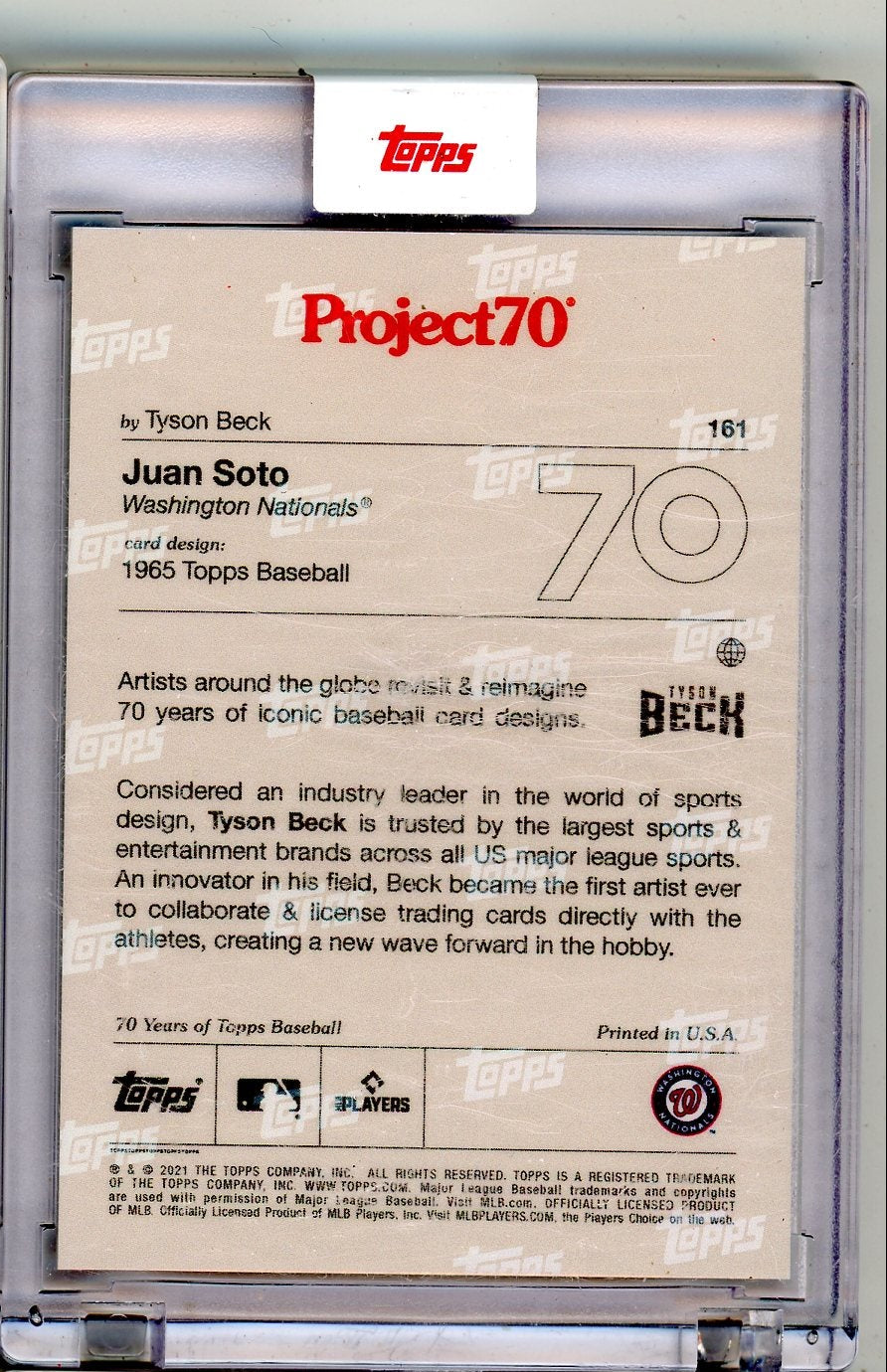Juan Soto Project70 by Tyson Beck #161 /2209