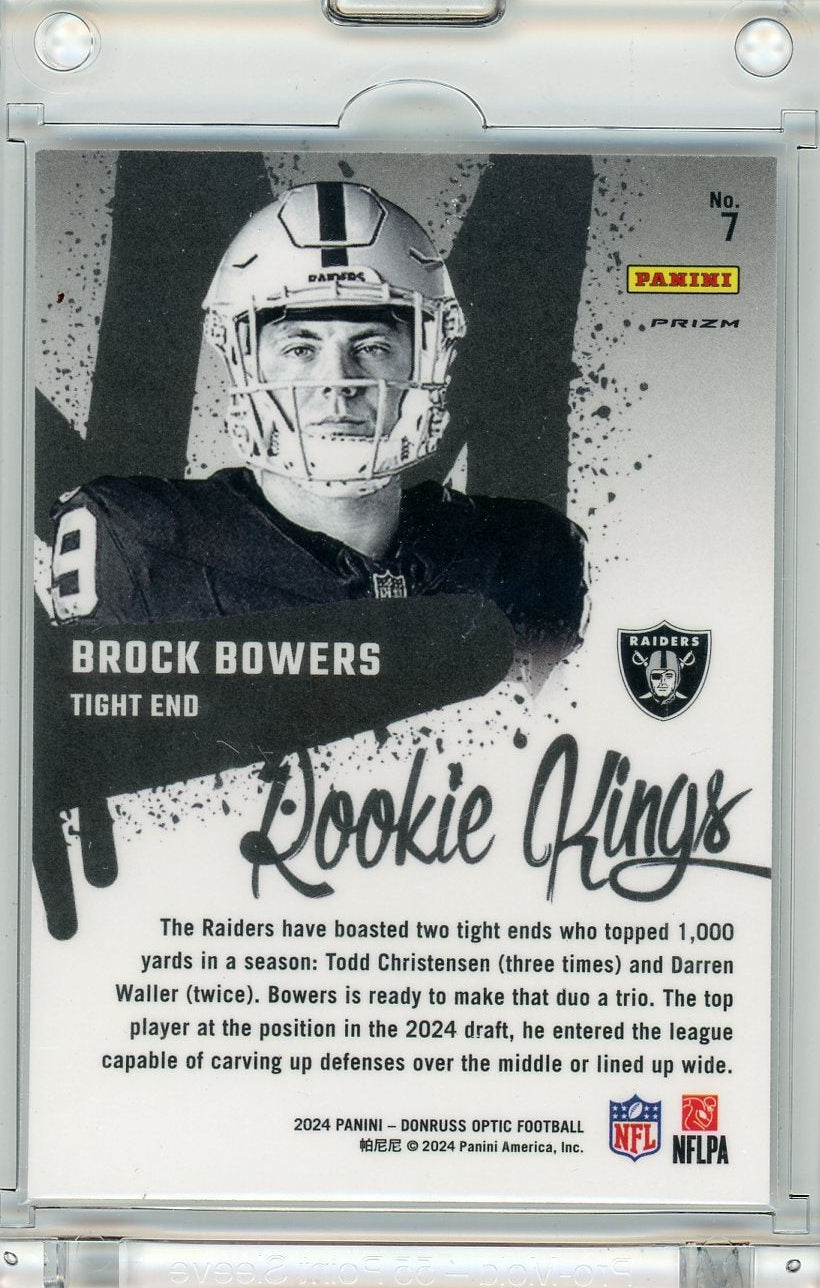 Brock Bowers 2024 Panini Donruss Optic Rookie Kings SSP