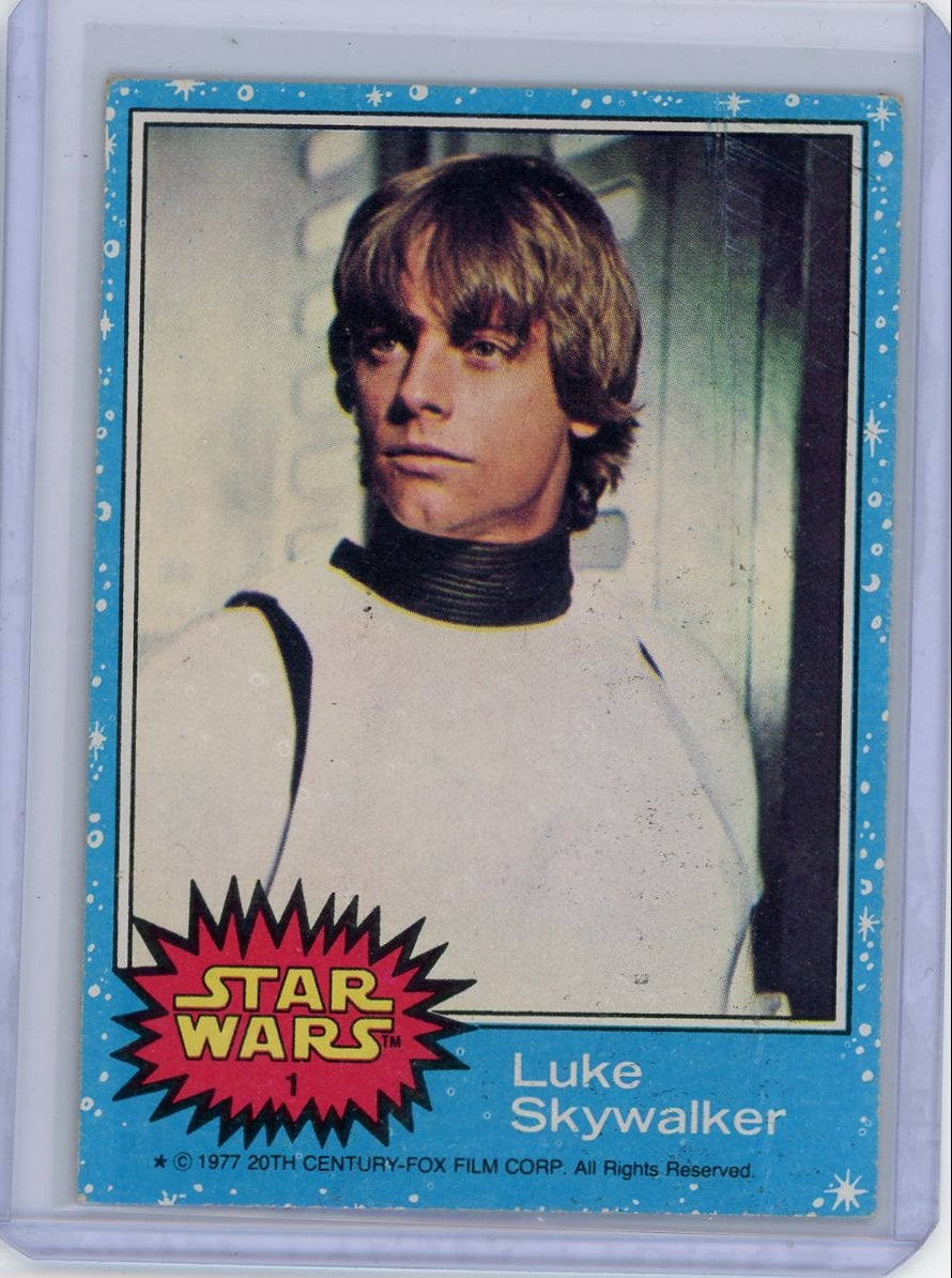 Luke Skywalker 1977 Topps Star Wars #1