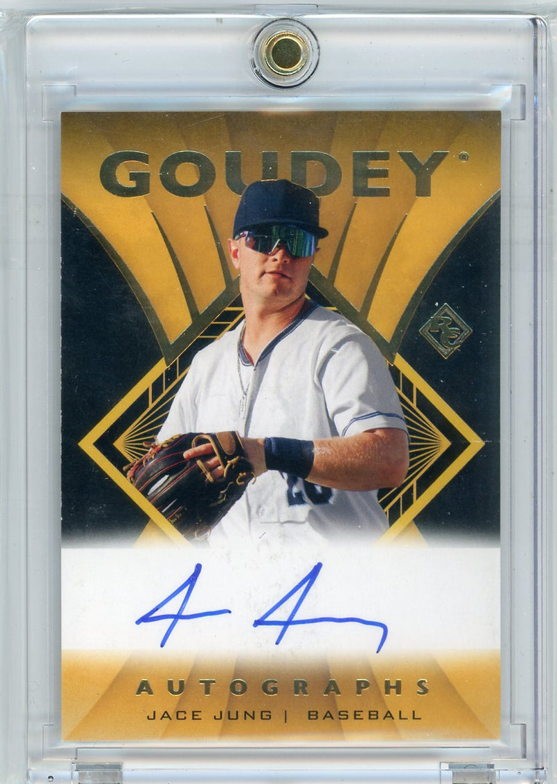 Jace Jung 2023 Upper Deck Goodwin Champions Goudey autograph rookie card