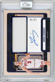 Josh Giddey 2024-25 Panini One and One Jumbo Jersey Autograph Blue #'d 10/49