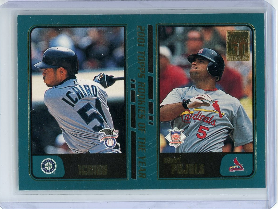 Ichiro / Albert Pujols 2001 Topps Traded Rookies of the Year