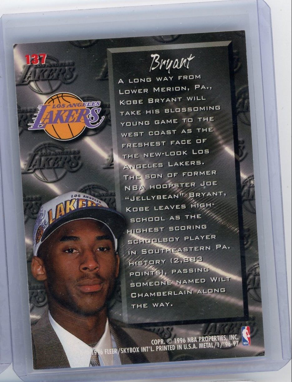 Kobe Bryant 1996 Fleer Metal Fresh Foundation RC